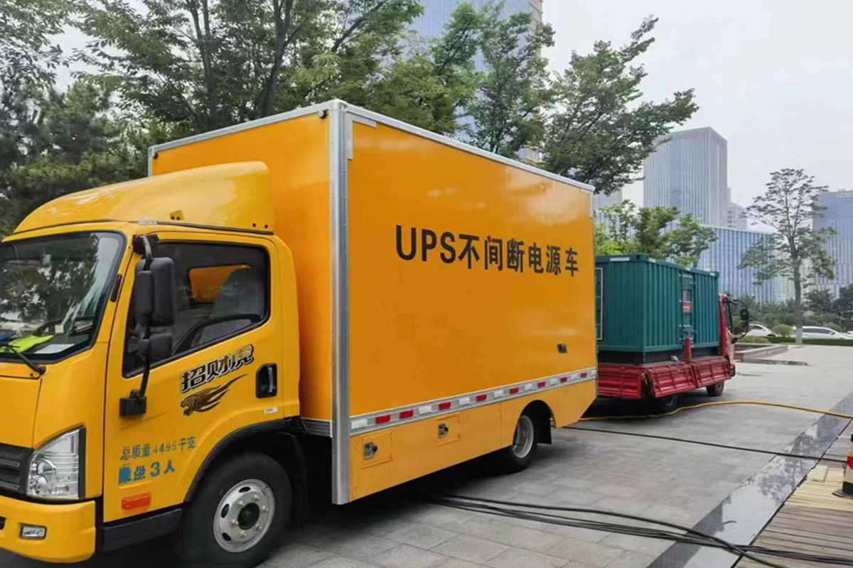 赤峰发电机租赁施工现场