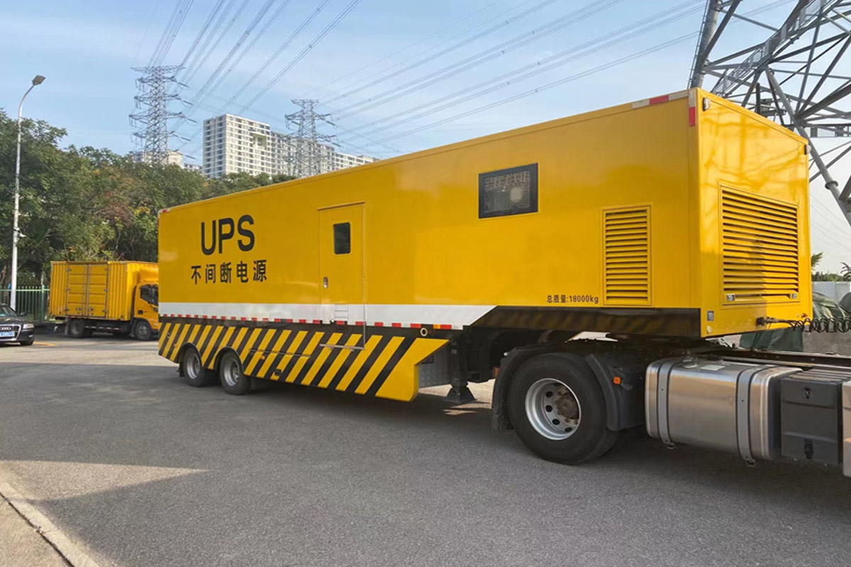 赤峰发电机租赁施工现场